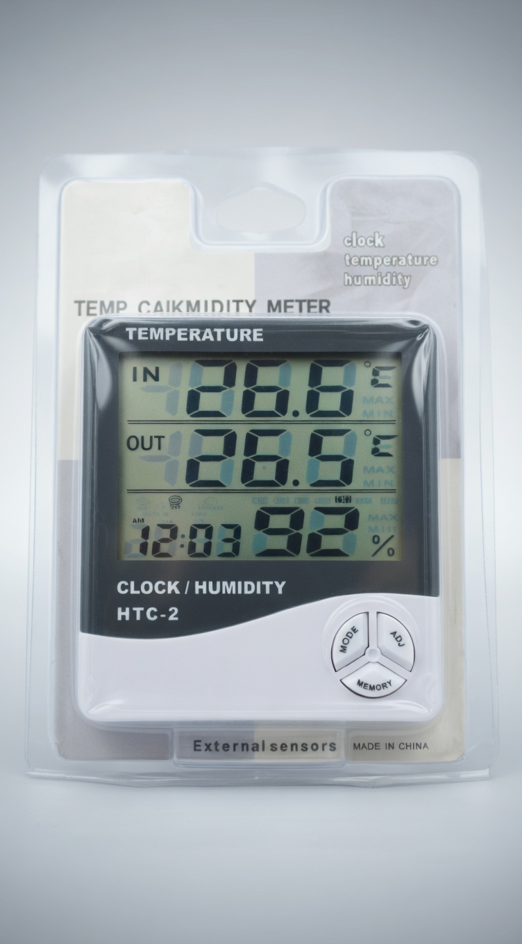 HTC-2 ডিজিটাল টেম্পারেচার ও হিউমিডিটি মিটার